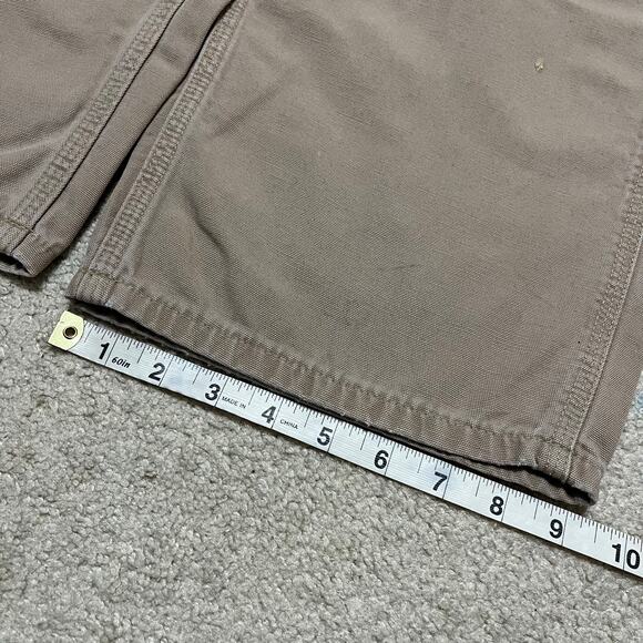 Carhartt Cargo Carpenter Tan Workwear Pants 36Wx29L - Picture 5 of 5